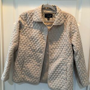 Vintage Nordic Lights Women's Quilted Tan Button up Jacket
